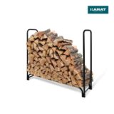 Floordirekt - Houtopslag Voor Open Haard, Patmos, Design Houtrek, Met Beschermhoes 36 X 118 X 114
