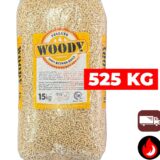 525 kg | Woody Premium (lichte) houtpellets | ENplus A1 & DIN+ | Inclusief bezorging