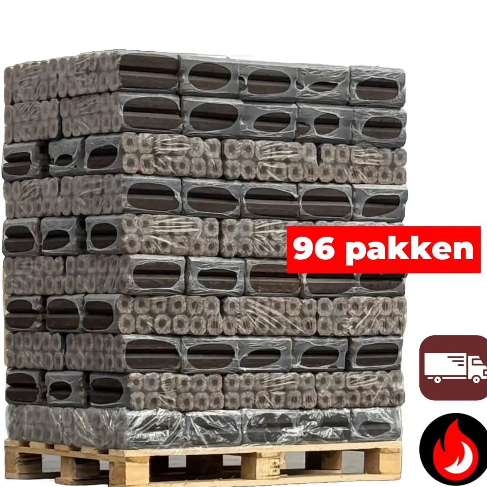 Pini Kay Briketten | Eik | 96 pakken