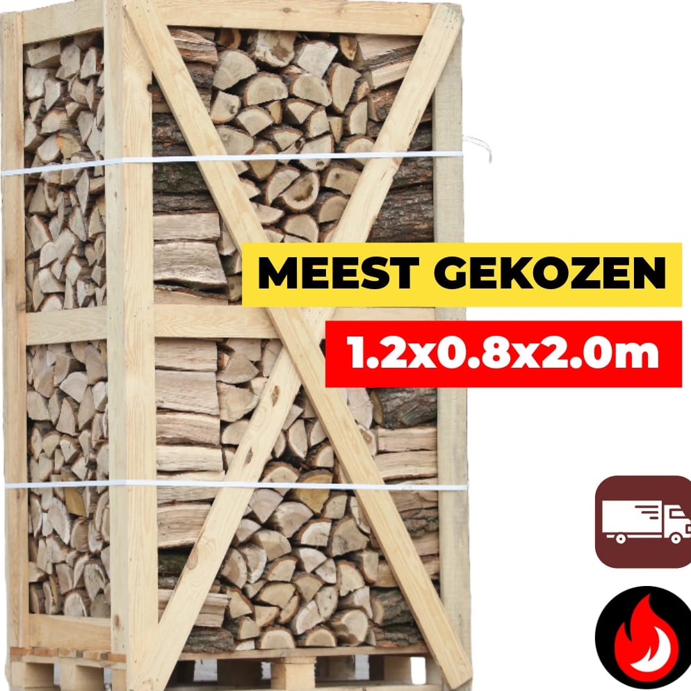 Grote Pallet Eiken Haardhout
