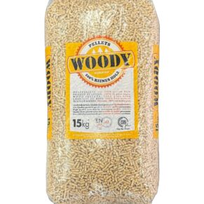 150 kg | Woody Premium (lichte) houtpellets | ENplus A1 & DIN+ | Inclusief bezorging
