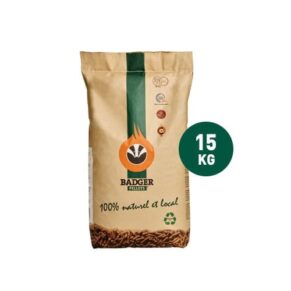 35 zakken - Badger Houtpellets DIN+ & ENplus A1 (15kg per zak) – 2